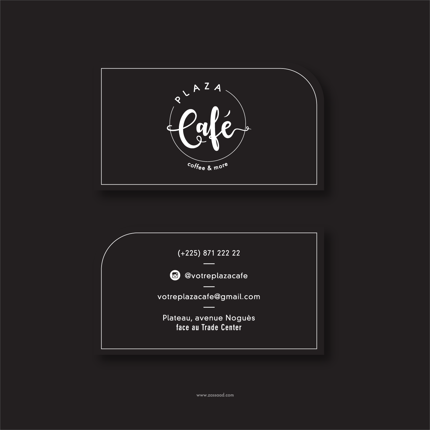 Plaza Cafe - Business Card