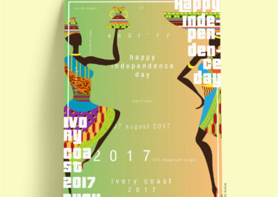 Ivory Coast Independence Day | Typography Poster Design