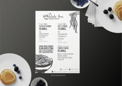 Wok Inn | Menu Flyer Design